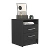 Grungis Wooden Night Stand with Drawers,Modern Nightstands with Metal Handles,Bedside Table with Premium Top for Bedroom - 3 of 4