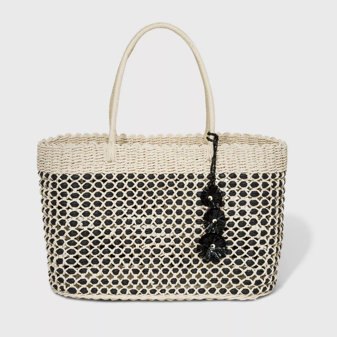 Large Straw Tote Handbag - A New Dayâ„¢ - image 1 of 3