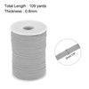 Unique Bargains Flat Elastic Band for Sewing Braided Stretch Strap Cord Roll for Wig Crafts DIY - 2 of 3