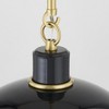 Mitzi Camille 1 - Light Pendant in  Aged Brass/Glossy Black - 4 of 4