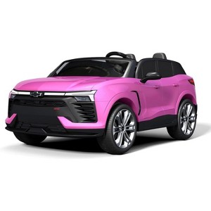 24V 2-Seater SUV Licensed Chevrolet Blazer Ride On Toy with Parent Remote Control,4xSpring Suspension, for Kids Ages 3-8 - 1 of 4