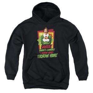 Boys’ Elf Santa's Coming! I Know Him! Hooded Sweatshirt - 1 of 4