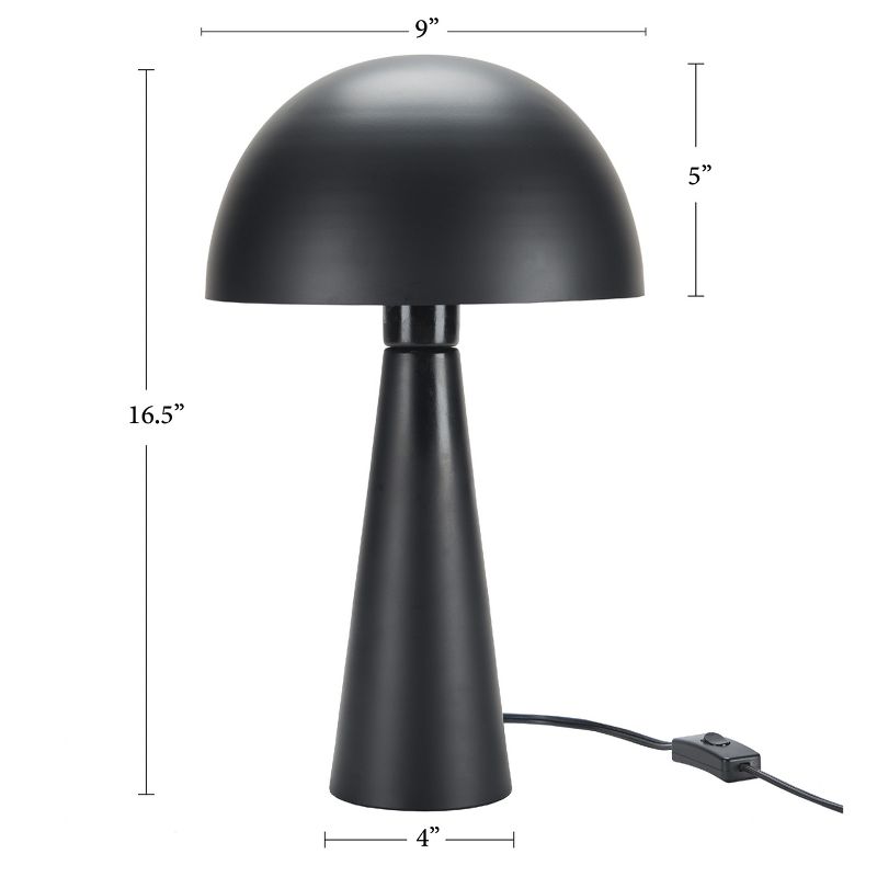 16" Mid-Century Modern Metal Mushroom Accent Table Lamp - Nourison, 5 of 9