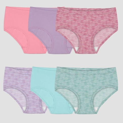 Fruit Of The Loom Girls' 6pk Seamless Briefs - Colors May Vary : Target