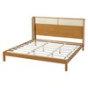King Size Wood Platform Bed with Headboard for Bedroom - 4 of 4