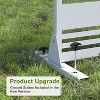 PexFix 72 in. x 47 in. Outdoor Privacy Rectangle Screen Galvanized Steel Panel Divider in White - 4 of 4