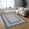 Washable Area Rug, Vintage Accent Rug, Braided Print Carpet, Low Pile Non-Shedding Kitchen Rugs with Non Slip Backing, Foldable Rug - 3 of 4