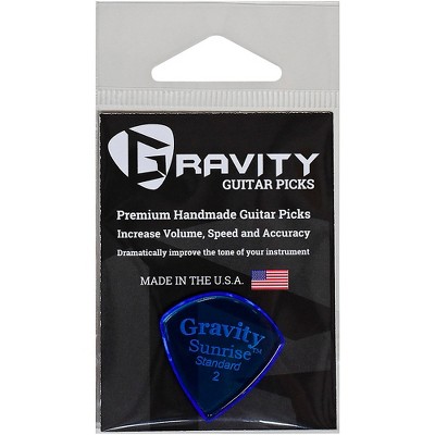 GRAVITY PICKS Sunrise Standard Polished Blue Guitar Picks 2.0 mm