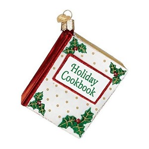Old World Christmas Glass Blown Christmas Ornament, Cookbook (With OWC Gift Box) - 1 of 2