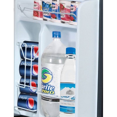 Whirlpool 3.1 Cu. Ft. Mini Refrigerator - Black WH31BKE: Dorm Fridge Freezer Combo, Energy Star, Reversible Door