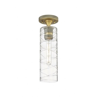 Crown Point - 1 Light Flush Mount In Industrial Style-15 Inches Tall and 3.88 Inches Wide