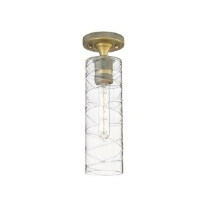 Crown Point - 1 Light Flush Mount In Industrial Style-15 Inches Tall and 3.88 Inches Wide - 1 of 1