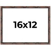 PosterPalooza | 16x12 Thin Bamboo Picture Frame, UV Acrylic, 2 Finishes - Gold and Brown - 2 of 4