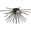 Livex Lighting Tribeca 4 - Light Flush Mount in  Shiny Black/Polished Brass - 3 of 4