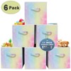 FURNIinspire 6 Pack Collapsible Fabric Storage Cube Bins with Handle, Foldable Toy Organize Baskets Storage Box, Multicolored, 3.12"*11.7"*11.7" - 2 of 4