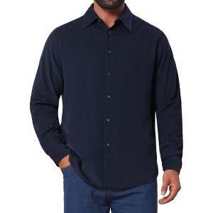 men's long sleeve casual dress shirts Slim Fit Shirt Blue 100% Premium Cotton D'Accord 4480 fit design Men's Long Sleeve Dress Shirts