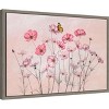 Amanti Art Cosmos Flowers and Butterfly by Lydia Jacobs Canvas Wall Art Print Framed 23 x 16-in. - 2 of 4