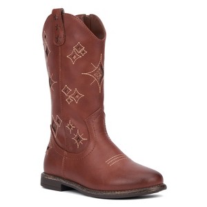 Olivia Miller Girl's Cowboy Western Boots - 1 of 4