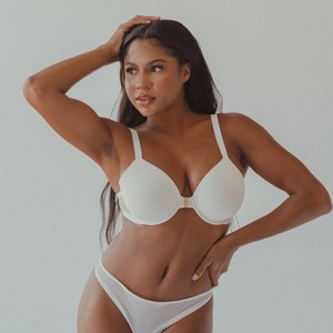 Wherewithal Women's AnyWhere Front Closure Convertible Bra White - 1 of 4