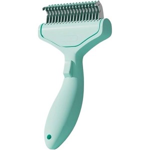BABYYER Ergonomic Pet Cat Dog Knot Comb Floating Hair Removal One Click Stainless Steel Safe Comfortable Easy to Use and Clean - 1 of 4