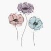 Women's Lost Gods Poppy Flowers Sketch T-Shirt - 2 of 4
