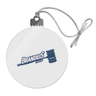 Brandeis University Secondary Logo Acrylic Christmas Tree Holiday Ornament
