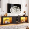 Bestier 70 Inch TV Stand with LED Lights for 75/80/85 Inch TV - 4 of 4