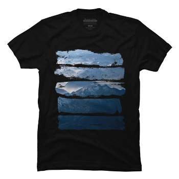 Men's Design By Humans Mountain By BobyBerto T-Shirt