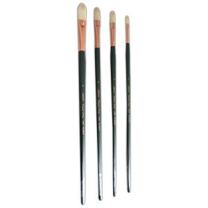 Silver Brush Grand Prix Even Filberts, 4 Brushes - 1 of 3