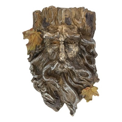 Northlight 10.25" Brown Tree Face Outdoor Garden Planter