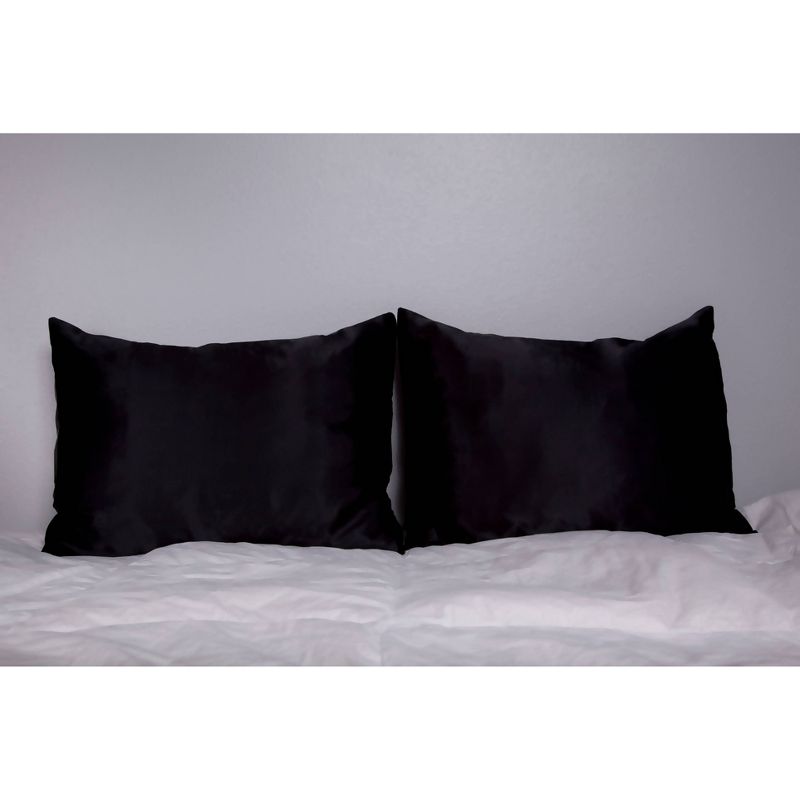 Morning Glamour Standard Satin Solid Pillowcase Set, 3 of 7