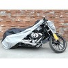 Unique Bargains 190T Black Silver Tone Motorcycle Cover Outdoor Waterproof Rain Protector - 2 of 4