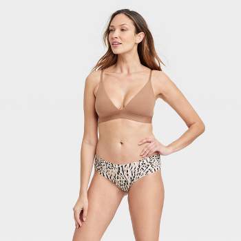 Women's Floral Print Laser Cut Hipster Underwear - Auden™ Slate
