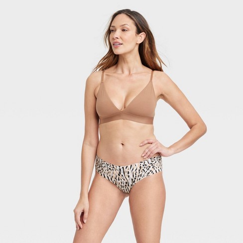 Women's Laser Cut Cheeky Underwear - Auden™ Almond L : Target