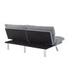 Kumasinova Sofa Bed,Foldable 2-Seater Velvet Fabric Sleeper Sofa with Adjustable Backrest,Silver Metal Legs,Sofa Couch for Living Room,Apartments - 4 of 4