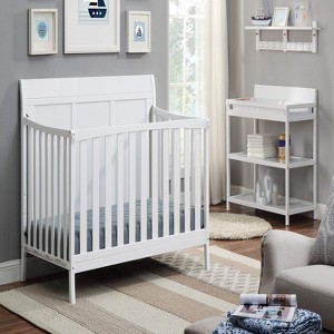 Belatt  4-in-1 Convertible Crib - Adjustable Heights, Daybed & Toddler Bed, White - 1 of 4
