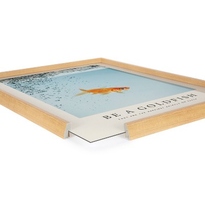 Be A Goldfish Motivational Glass Framed Wall Art