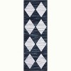 Modern Geometric Area Rug - Machine Washable Non-Skid Stain Resistant Low Pile Carpet for Living Room Bedroom Dining Room - 4 of 4
