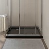VidaXL Square ABS Shower Base Tray Black 31.5 in.x31.5 in. - 3 of 4