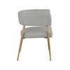 Meridian Furniture,Creston Durable Linen Textured Fabric Dining Chair - 4 of 4