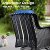 Ovios Orlando 6pc Brown Wicker Outdoor Patio Furniture Conversation Sofa Set with Swivel Chairs and Cushions - 4 of 4