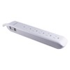 Philips 6-Outlet Surge Protector with 4ft Extension Cord, White - image 3 of 4