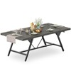 Aheaplus Farmhouse Dining Table for 8 People, 70.8-Inch Rectangular Wood Kitchen Table - 2 of 4
