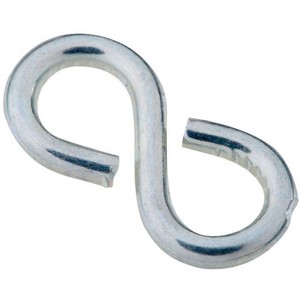 National Hardware Zinc-Plated Silver Steel 7/8 in. L Closed S-Hook 1 pk - 1 of 1