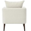 Racxily Modern Fabric Accent Chair Upholstered Chair with Pillow,Mid Century Style, Circle Fleece,for Living Room/Bedroom,Anti-Slip Footpad - 3 of 4