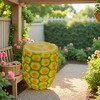 SEVOBAL 14" Pineapple Fruit Stool Side Table Home Decor Plant Stand Garden Indoor Outdoor Decoration Party Kid Gift Festival, Yellow, 12.4"*12.4"*14" - 2 of 4