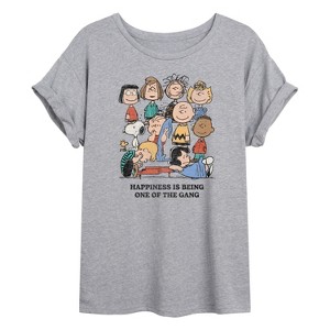 Women's - Peanuts - One Of The Gang Oversized Graphic T-Shirt - 1 of 4