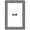 PosterPalooza | Photo Size Textured Grey Picture Frame - UV Acrylic, Foam Board Backing, Hanging Hardware - 2 of 4