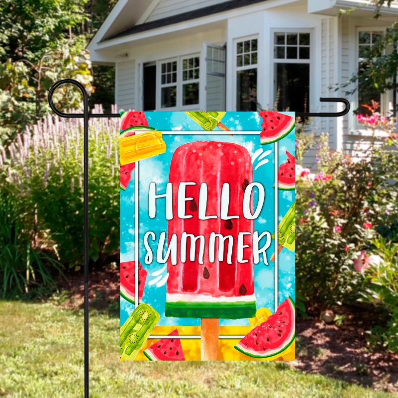 Northlight Hello Summer Popsicle Outdoor Garden Flag 12.5" x 18", 3 of 4
