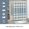 LunaLulinlk Park Fabric Shower Curtain, Stripe Spa - 3 of 4